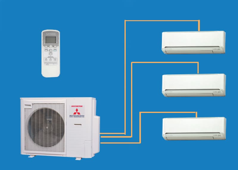 Khách sạn nên dùng máy lạnh nào? - SAVA M&E May lanh Multi treo tuong - SAVA M&E