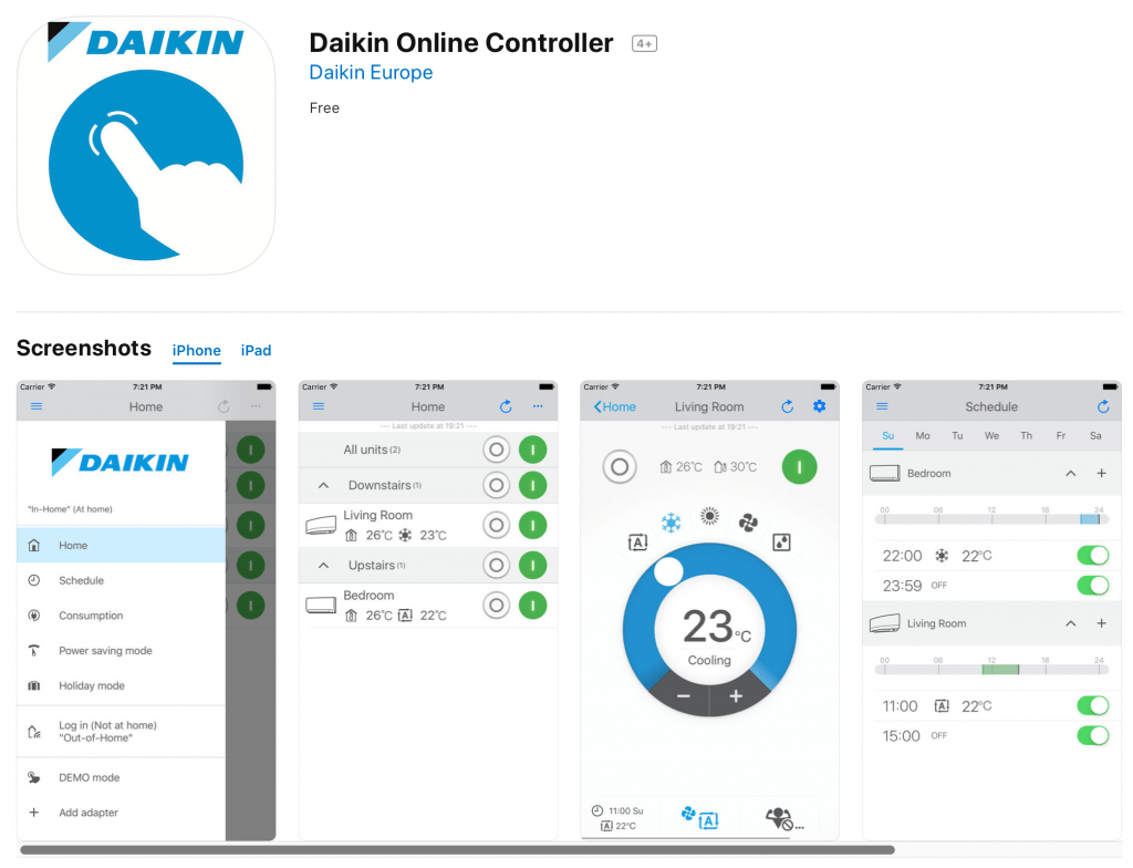 Daikin Online Controller Dieu khien may lanh trung tam daikin vrv qua iphone ipad android smarthome - SAVA M&E - Công Ty Cơ Điện Lạnh