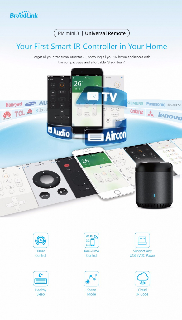 Tự xây dựng Smarthome cho nhà phố, căn hộ chỉ từ 100$ - HVAC Việt Nam Broadlink RM 3 2 - HVAC Việt Nam