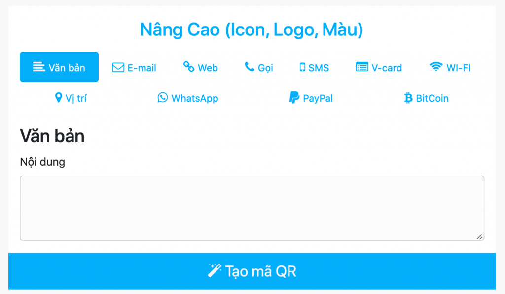 Tạo Mã QR (QR Code) trực tuyến miễn phí 1 tao ma qr qr code truc tuyen mien phi
