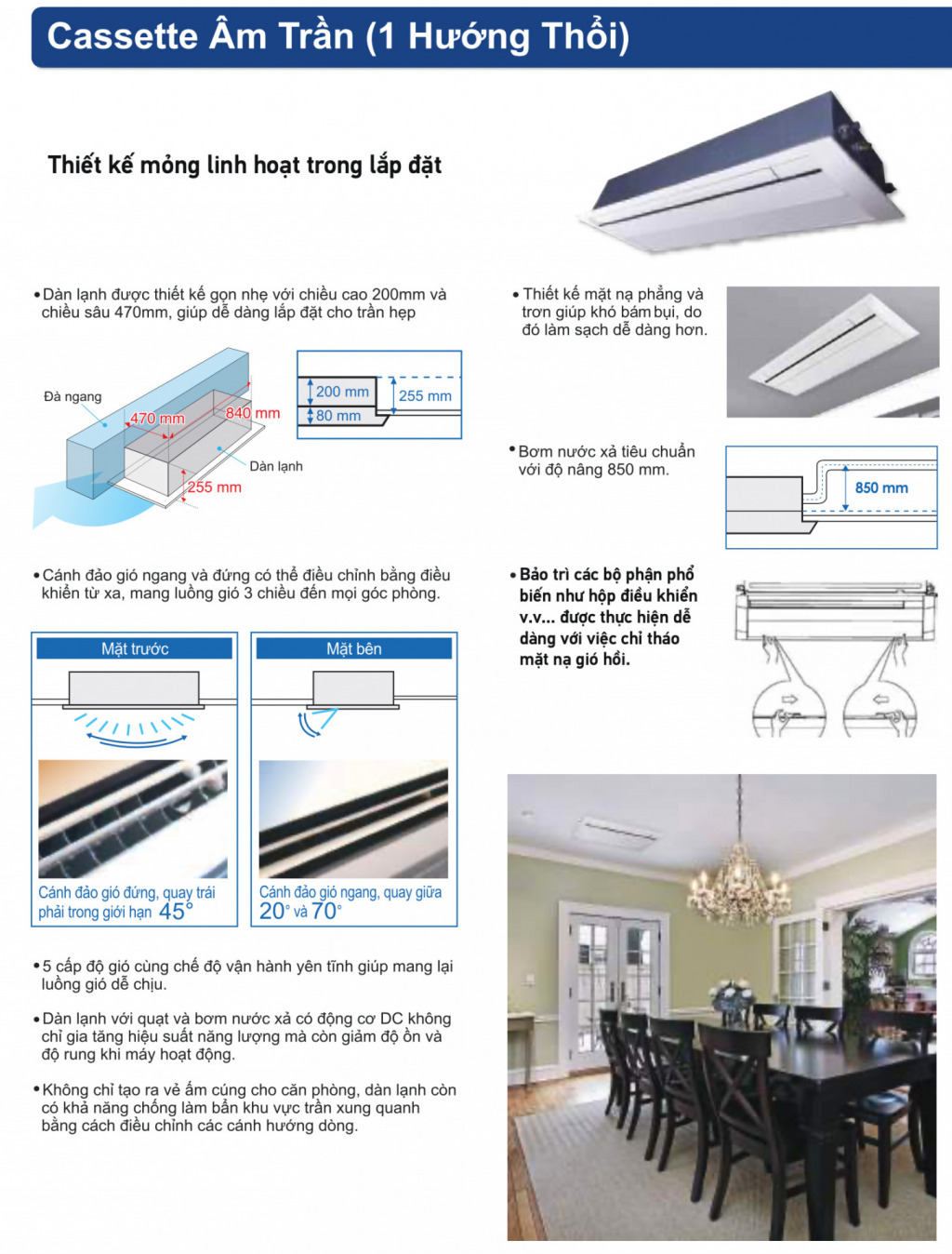 Máy lạnh trung tâm Daikin - Dàn lạnh Âm trần