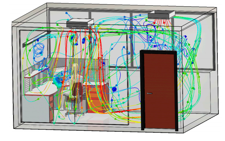 Ứng dụng của Công cụ mô phỏng SOLIDWORKS Flow Simulation trong hệ thống điều hòa không khí. - SAVA M&E - Công Ty Cơ Điện Lạnh flow 1 1 - SAVA M&E - Công Ty Cơ Điện Lạnh