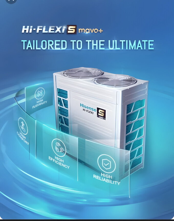 Máy lạnh trung tâm Hisense VRF Hi-FLEXi S Mavo Máy lạnh trung tâm Hisense VRF Hi-FLEXi S Mavo