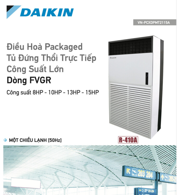Catalogue Điều hòa Daikin Packaged tủ đứng thổi trực tiếp công suất lớn Catalogue Điều hòa Daikin Packaged tủ đứng thổi trực tiếp công suất lớn