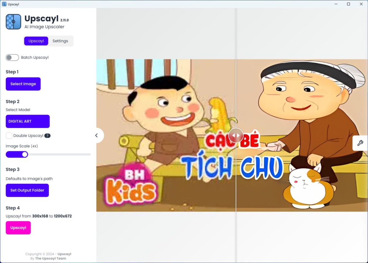 Upscayl - Phần mềm nâng cấp chất lượng hình ảnh với AI miễn phí - SAVA M&E Upscayl Nang tam chat luong anh voi tri tue nhan tao - SAVA M&E