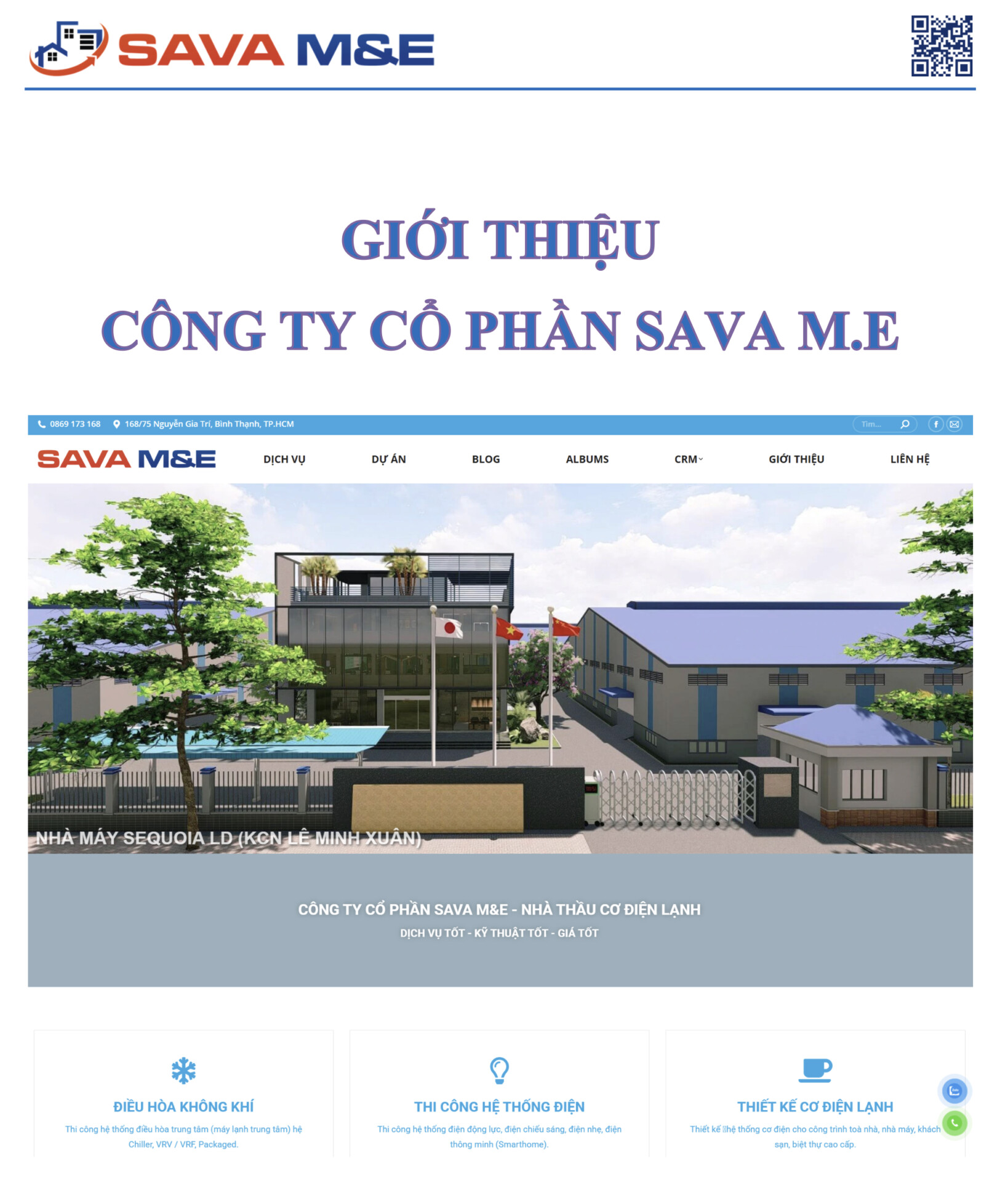 gioi thieu cong ty sava me - SAVA M&E